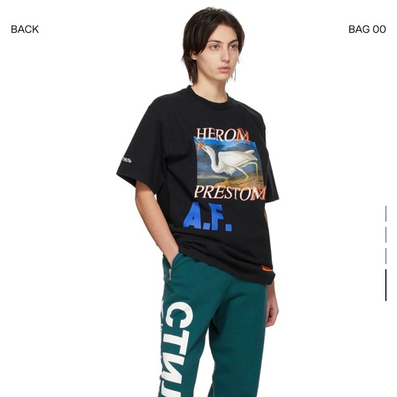 Heron Preston black A.F. Special edition tshirt - Picture 5 of 5
